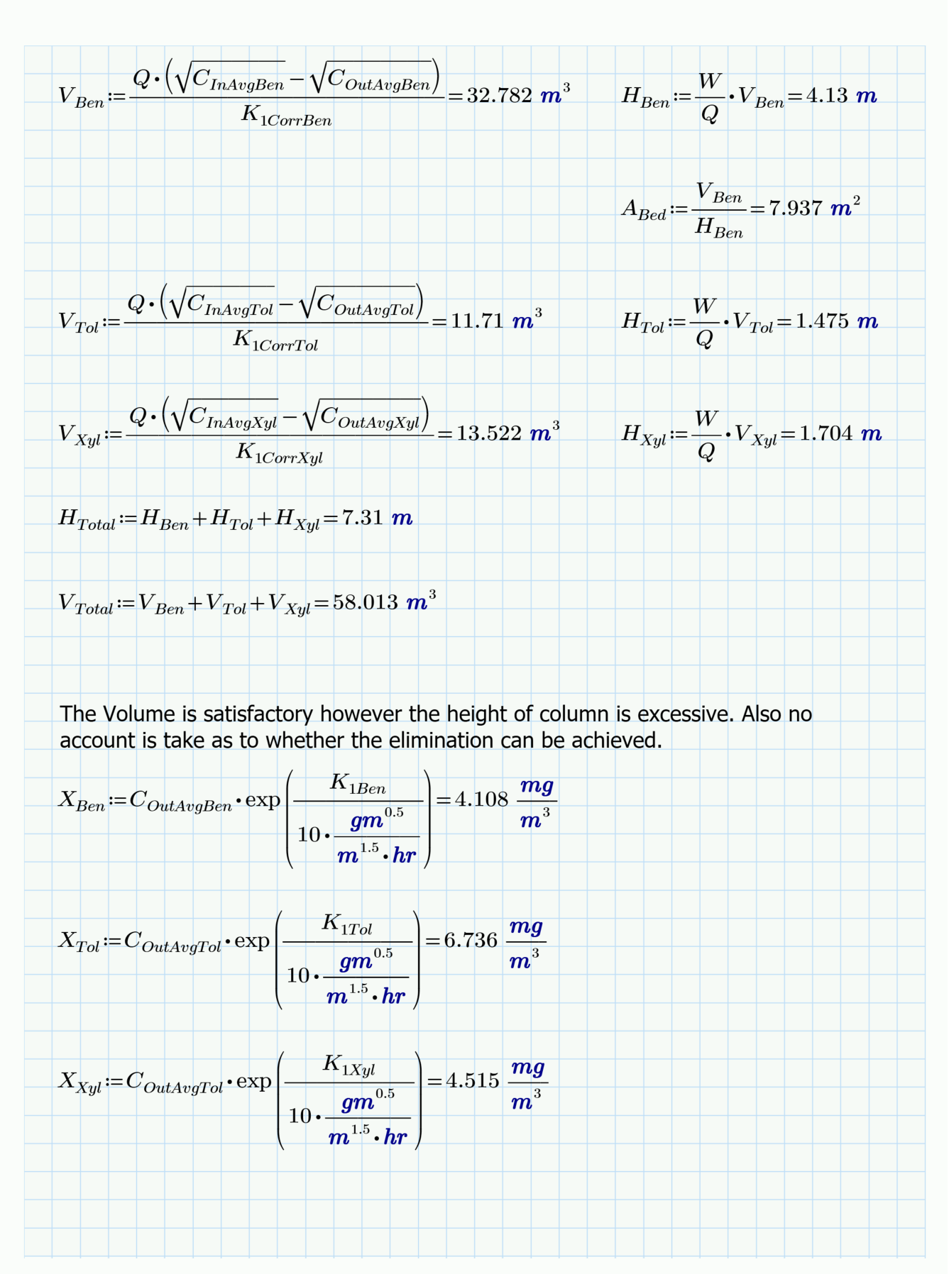 Sample Mathcad Notes